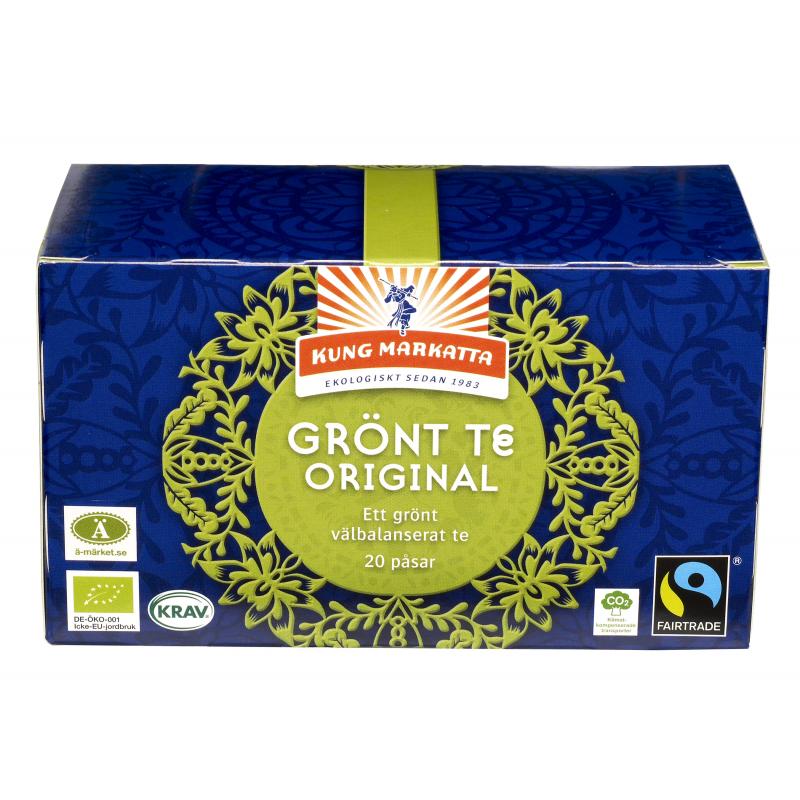 Kung Markatta Grönt Te KRAV Fairtrade 20 påsar
