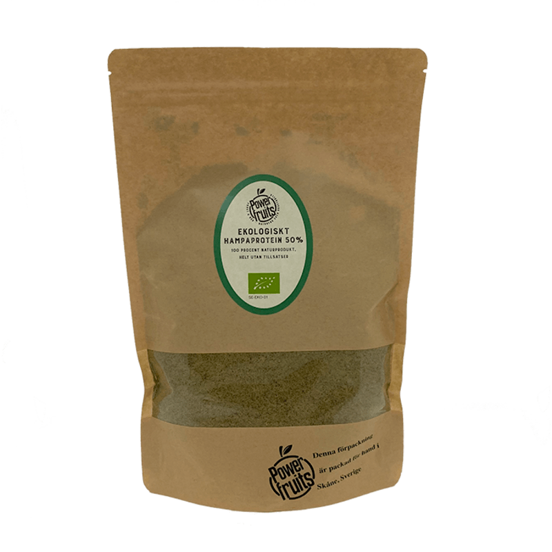 Powerfruits Ekologiskt Hampaprotein 50 % RAW 500 g