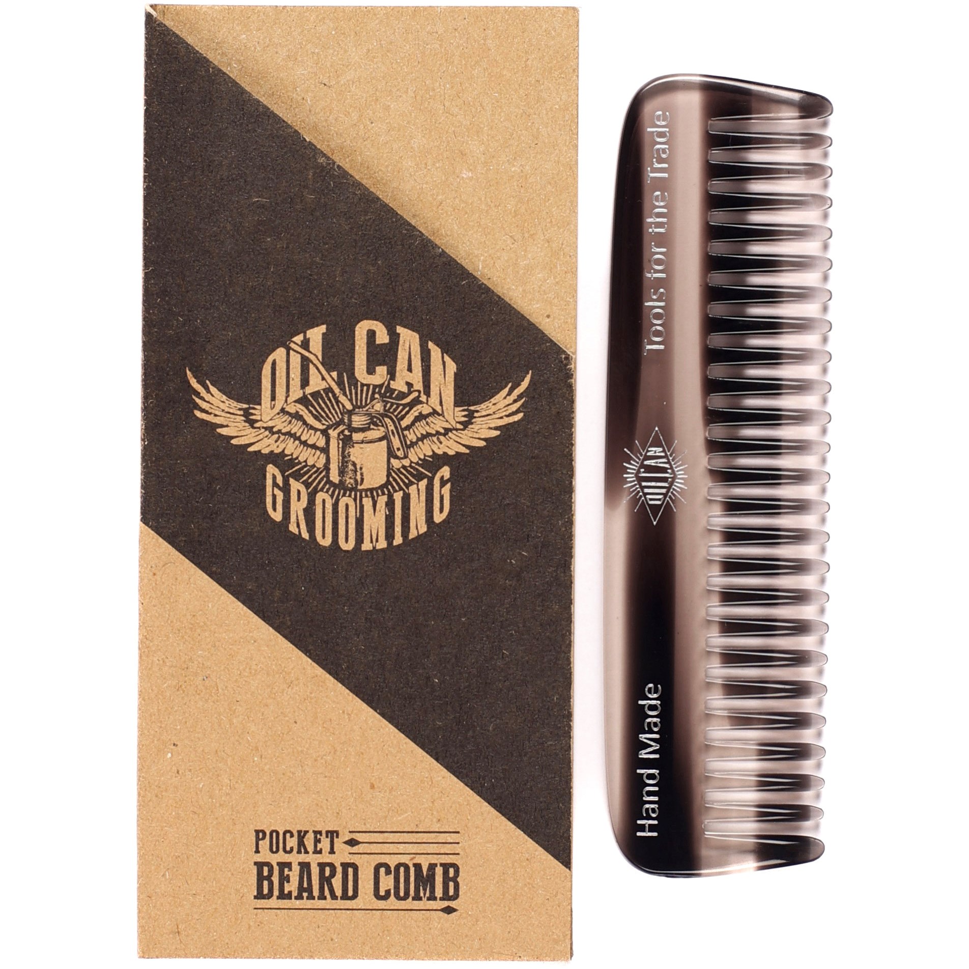 Oil Can Grooming Pocket Beard Comb