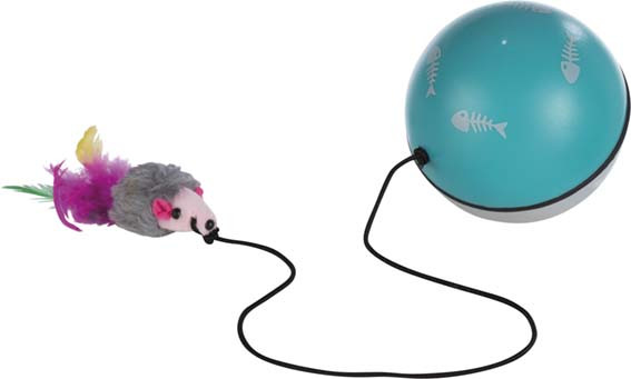 Trixie Turbinio boll med mus 9 cm