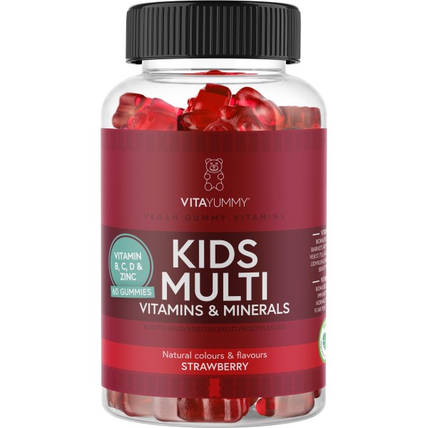 VitaYummy Kids Multi Jordgubb 60 gummies