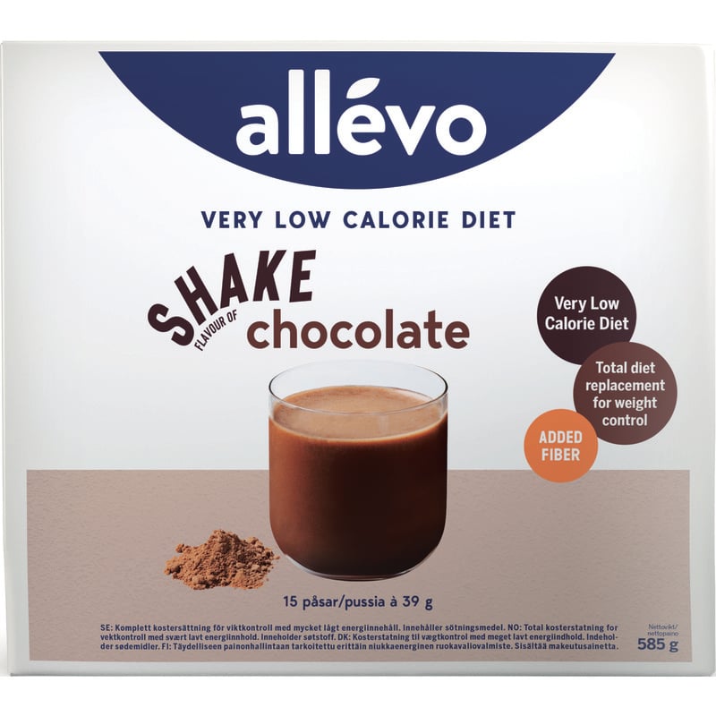 Allévo Shake Chocolate VLCD 15 x 39 g