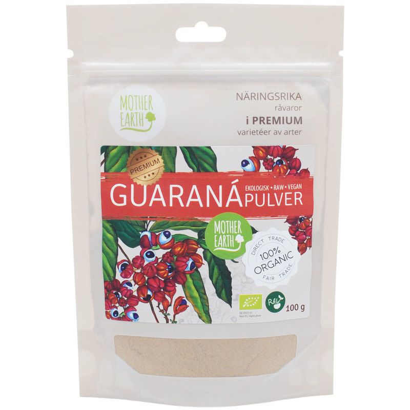 Mother Earth Guarana RAW & EKO, 100 g