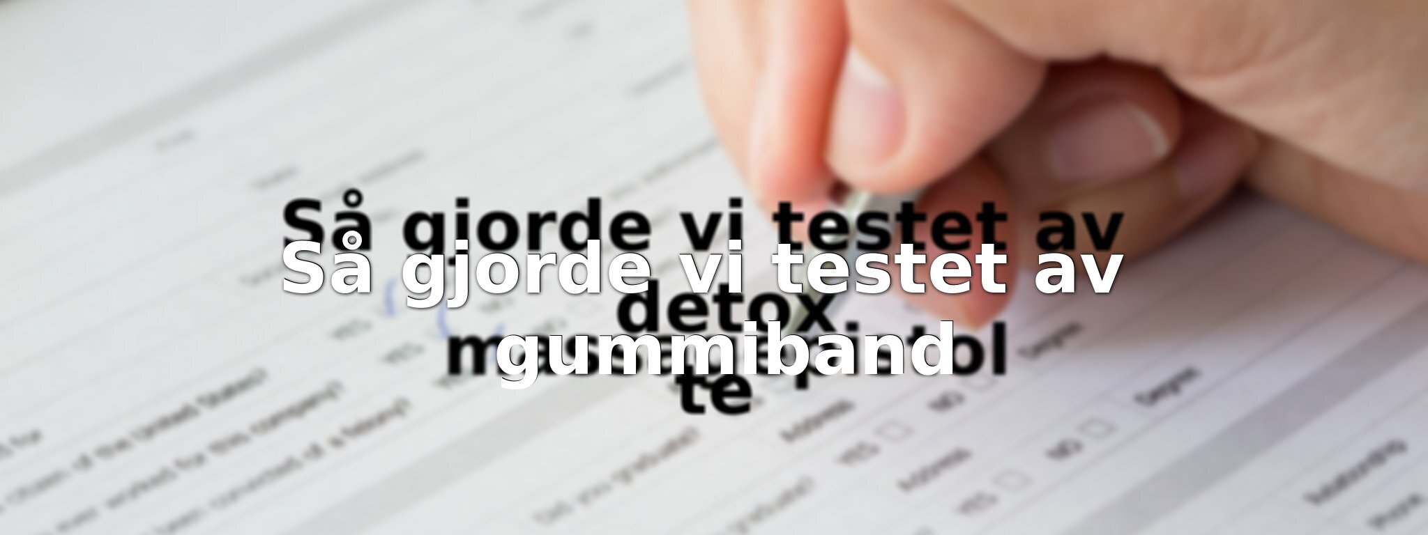 Så har vi jämfört gummiband för träning