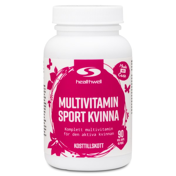 Healthwell Multivitamin Sport Kvinna 90 kapslar