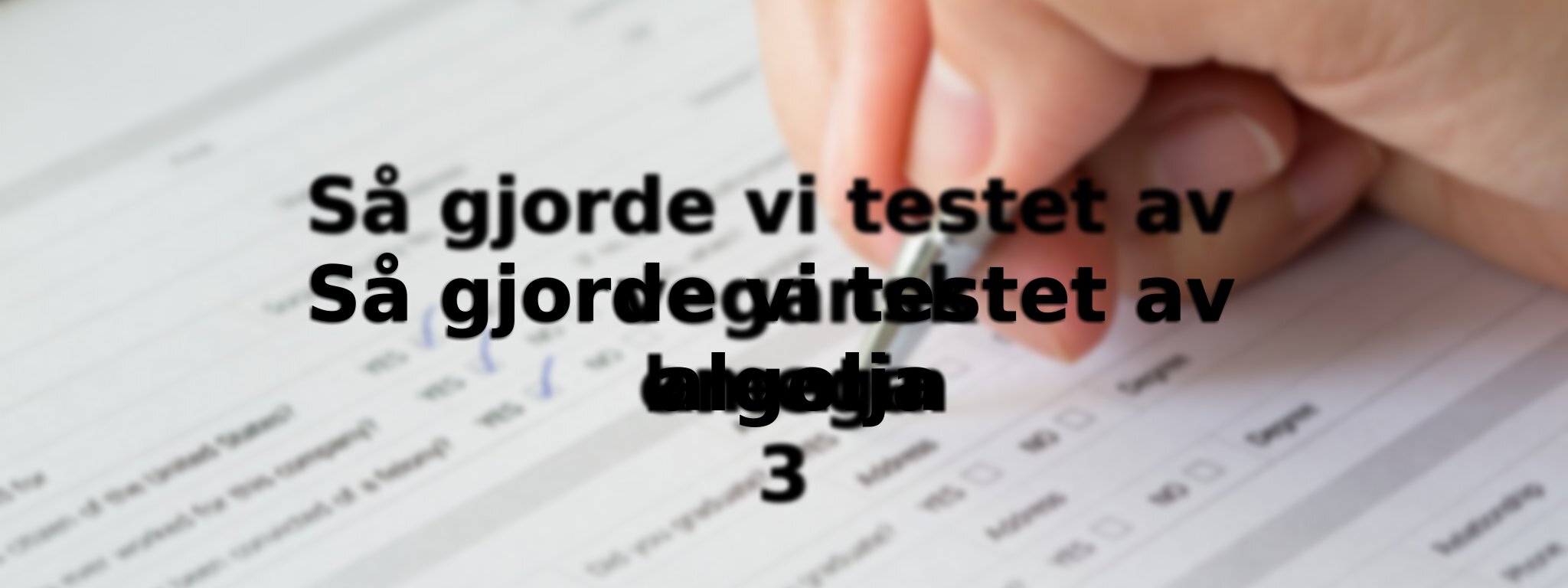 Så testade vi kreatin