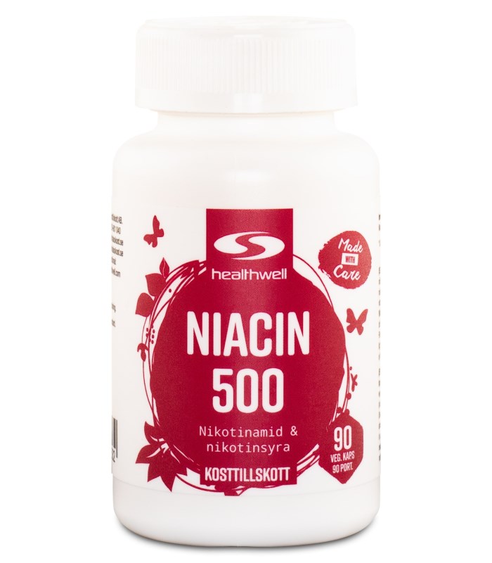 Healthwell Niacin 500 90 kapslar