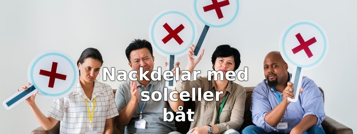 Nackdelar med solceller för båt