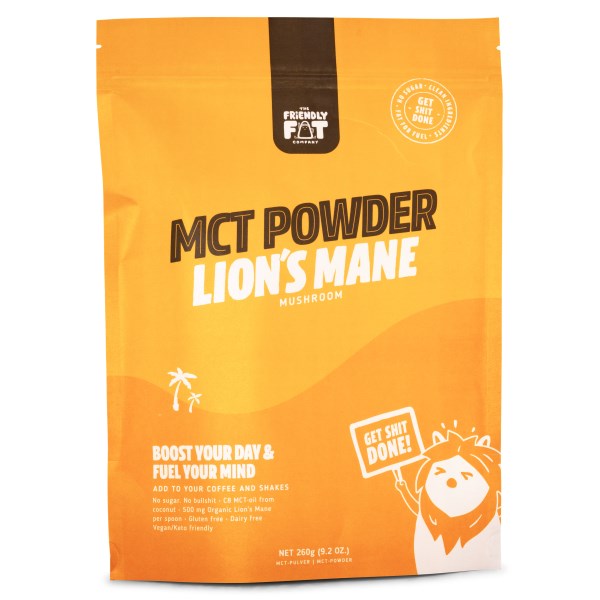 The Friendly Fat Company C8 MCT-pulver Lion's Mane 200 g