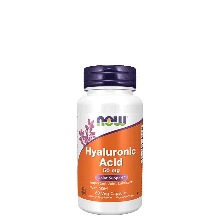 Now Foods Hyaluronic Acid 50 mg, 60 kapslar