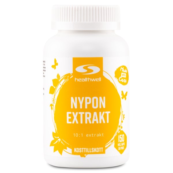 Healthwell Nypon Extrakt 150 kapslar