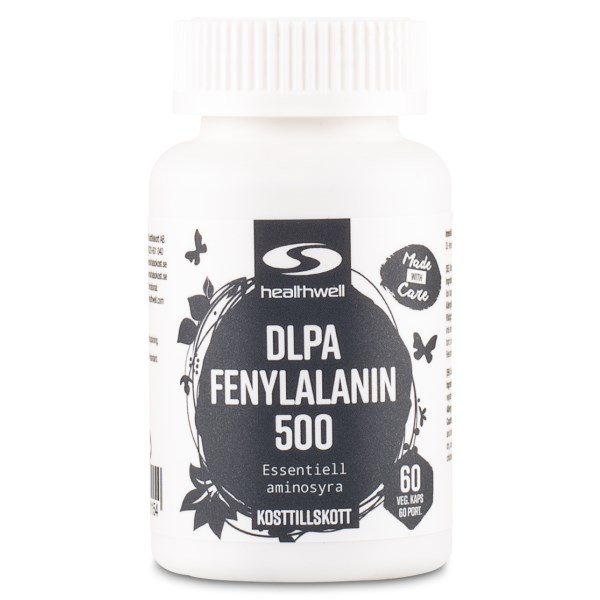Healthwell DLPA Fenylalanin 500, 60 kapslar