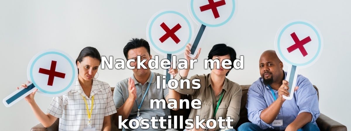 Nackdelar med lions mane-kosttillskott