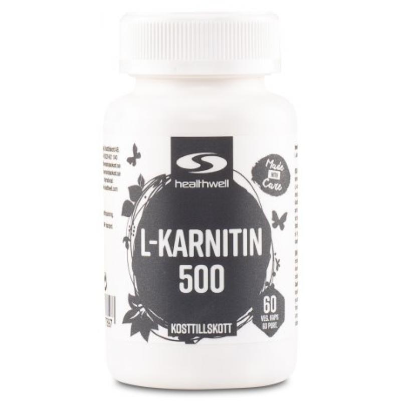 Healthwell L-Karnitin 500 60 kapslar