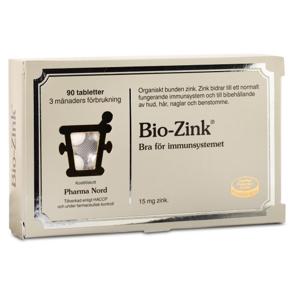 Pharma Nord Bio-Zink 15 mg 90 tabletter