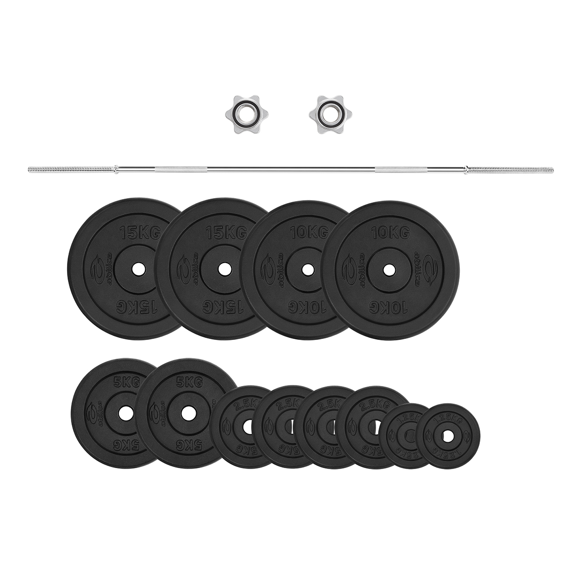 Abilica Skivstångsset 80 kg 25 mm