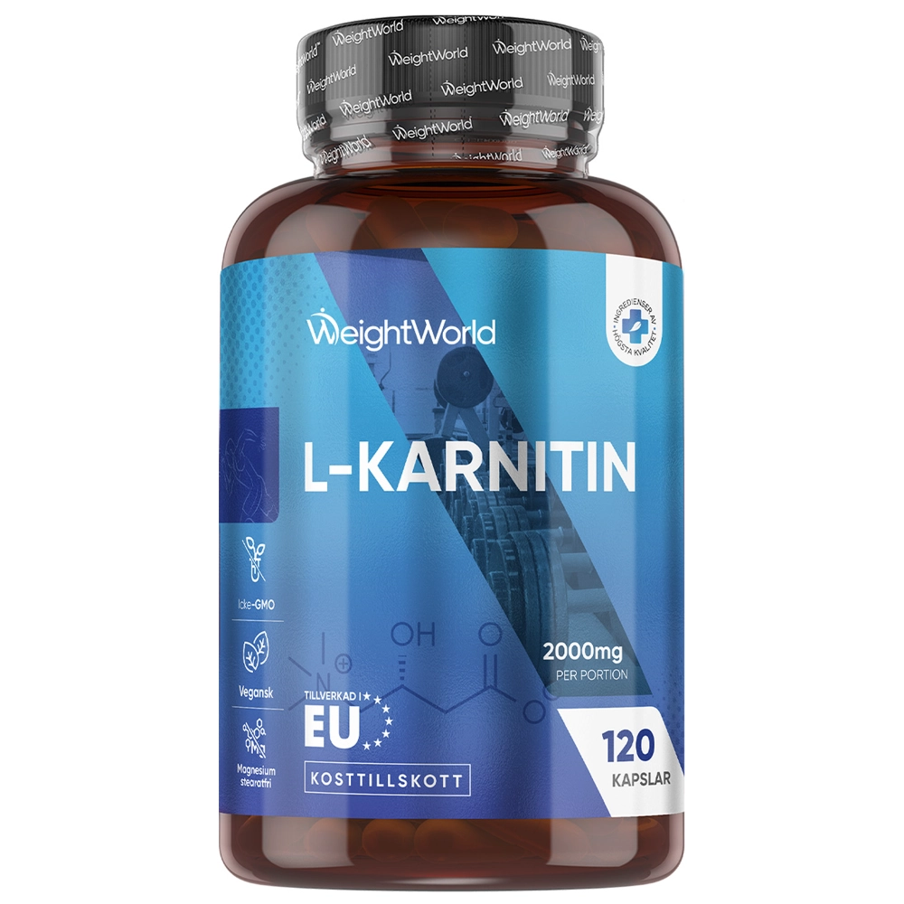 WeightWorld L-Karnitin L-Tartrat 3000 mg 120 kapslar