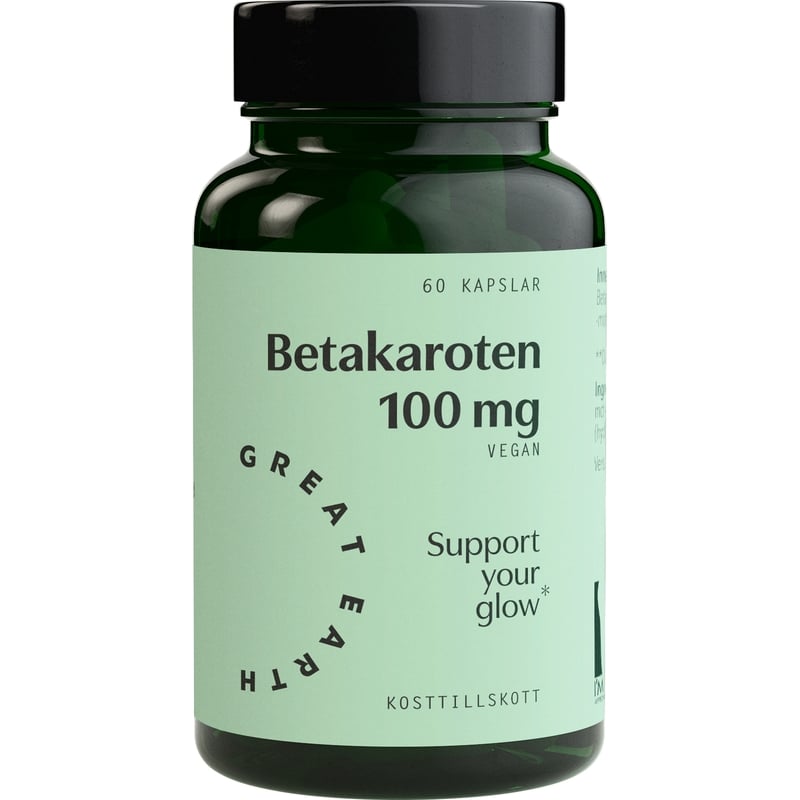 Great Earth Betakaroten 100 mg, 60 kapslar