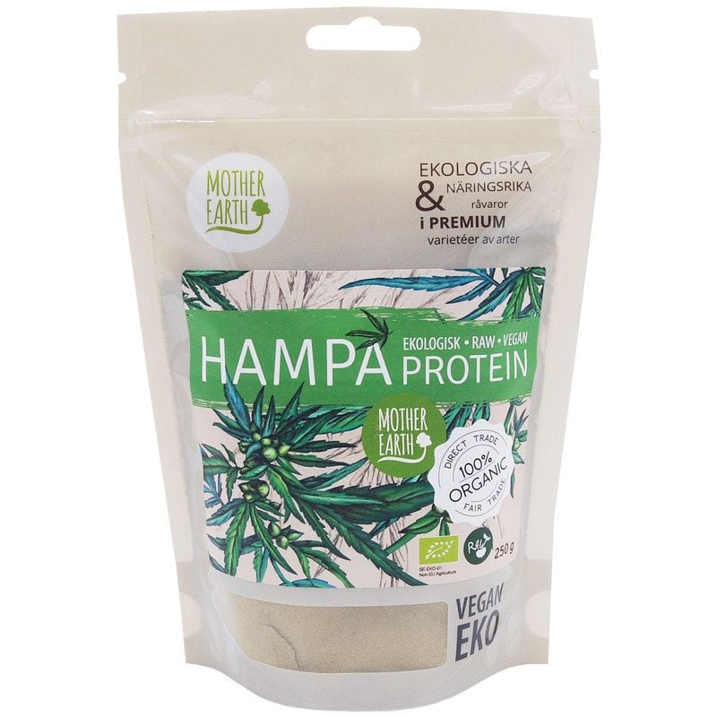 Mother Earth Hampaproteinpulver 50 % RAW & EKO 250 g