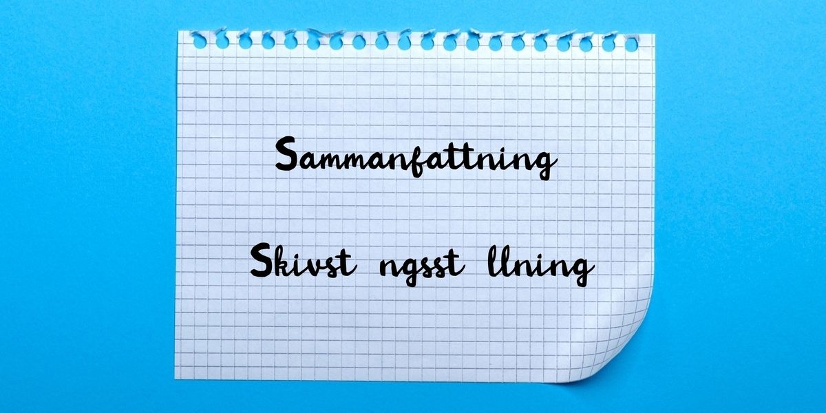 Sammanfattning