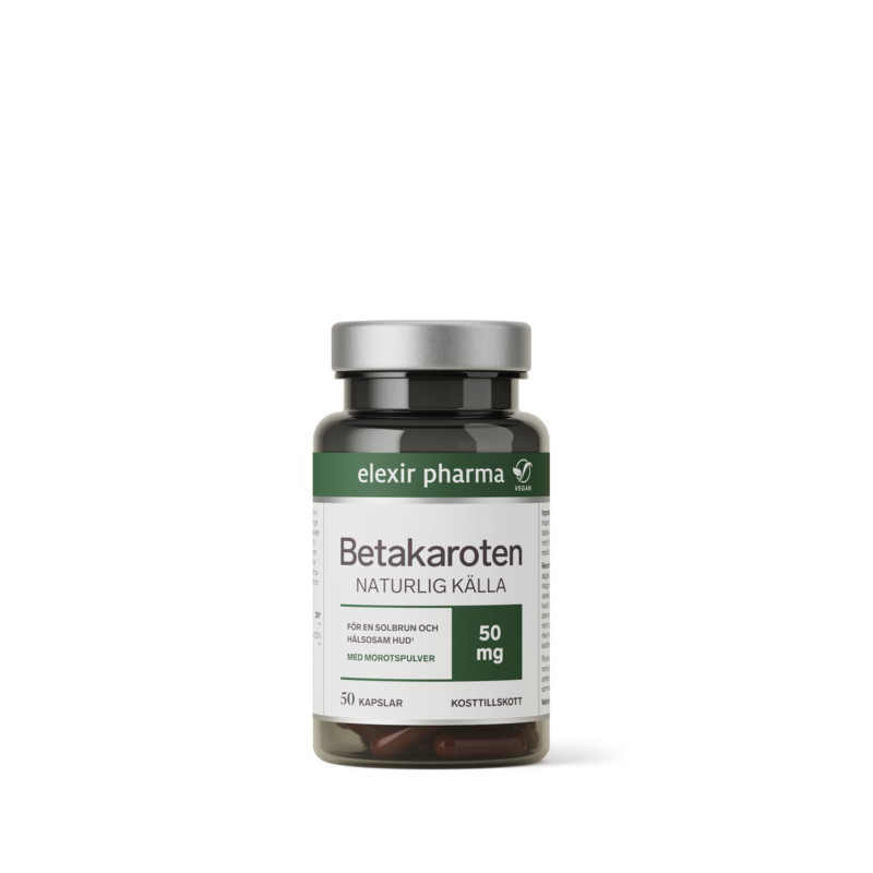 Elexir Pharma Betakaroten 50 mg, 50 kapslar