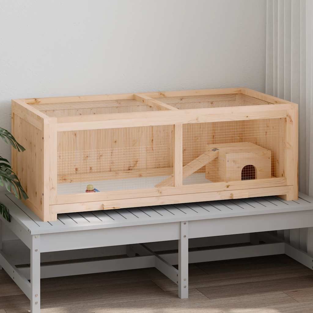 vidaXL Hamsterbur 104 cm granträ