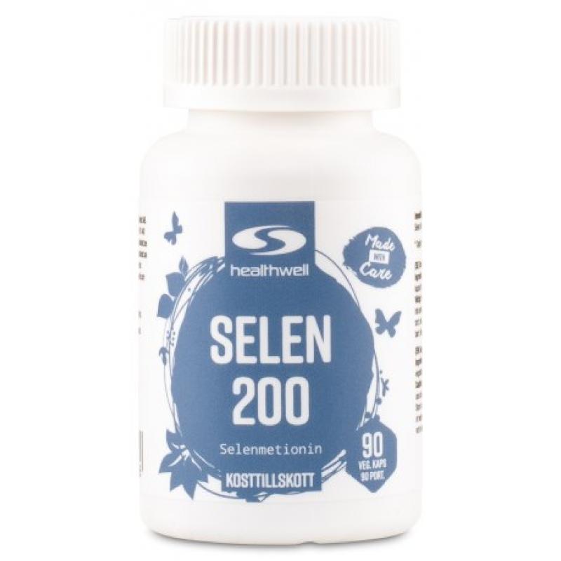 Healthwell Selen 200, 90 kapslar