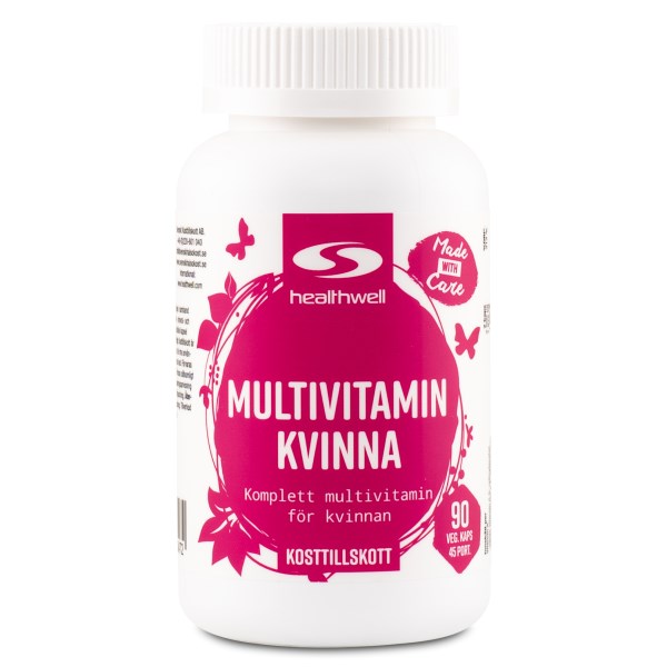 Healthwell Multivitamin Kvinna 90 kapslar