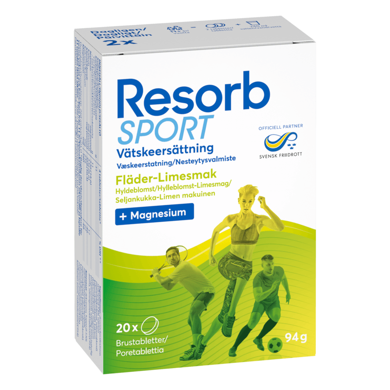 Resorb Sport Fläder-Lime 20 brustabletter