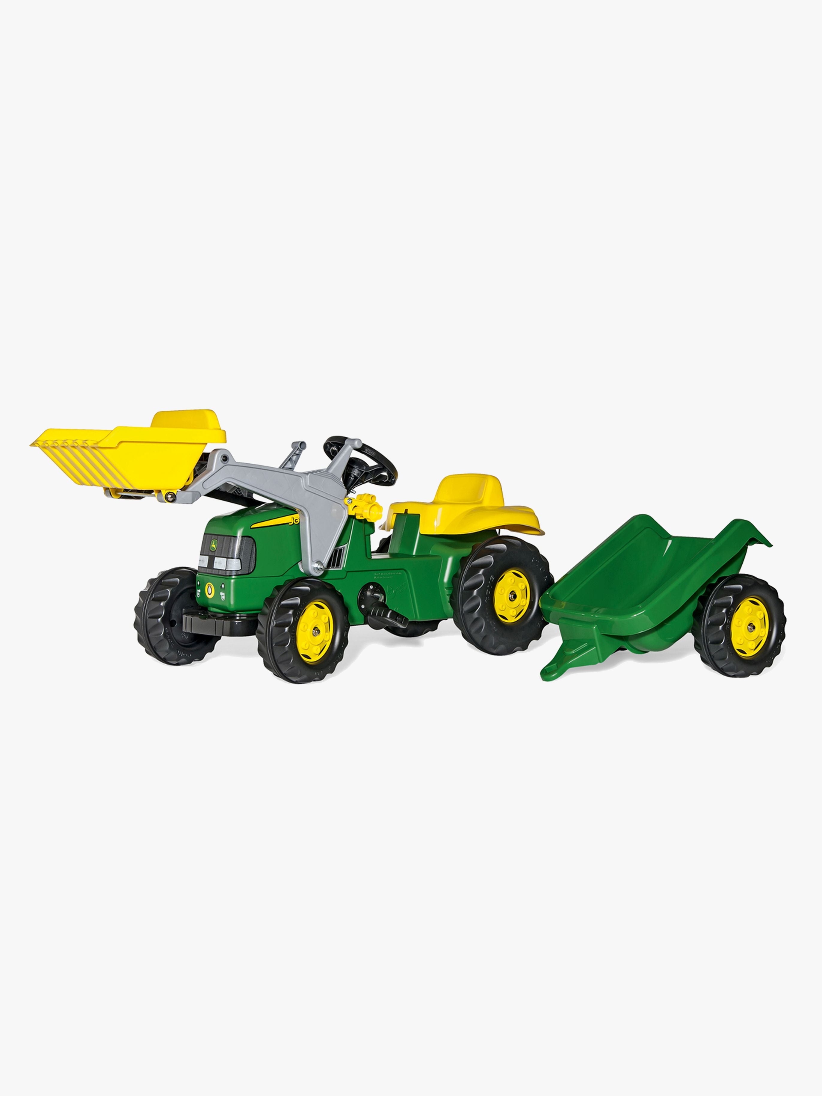 Rolly Toys John Deere med lastare och släp