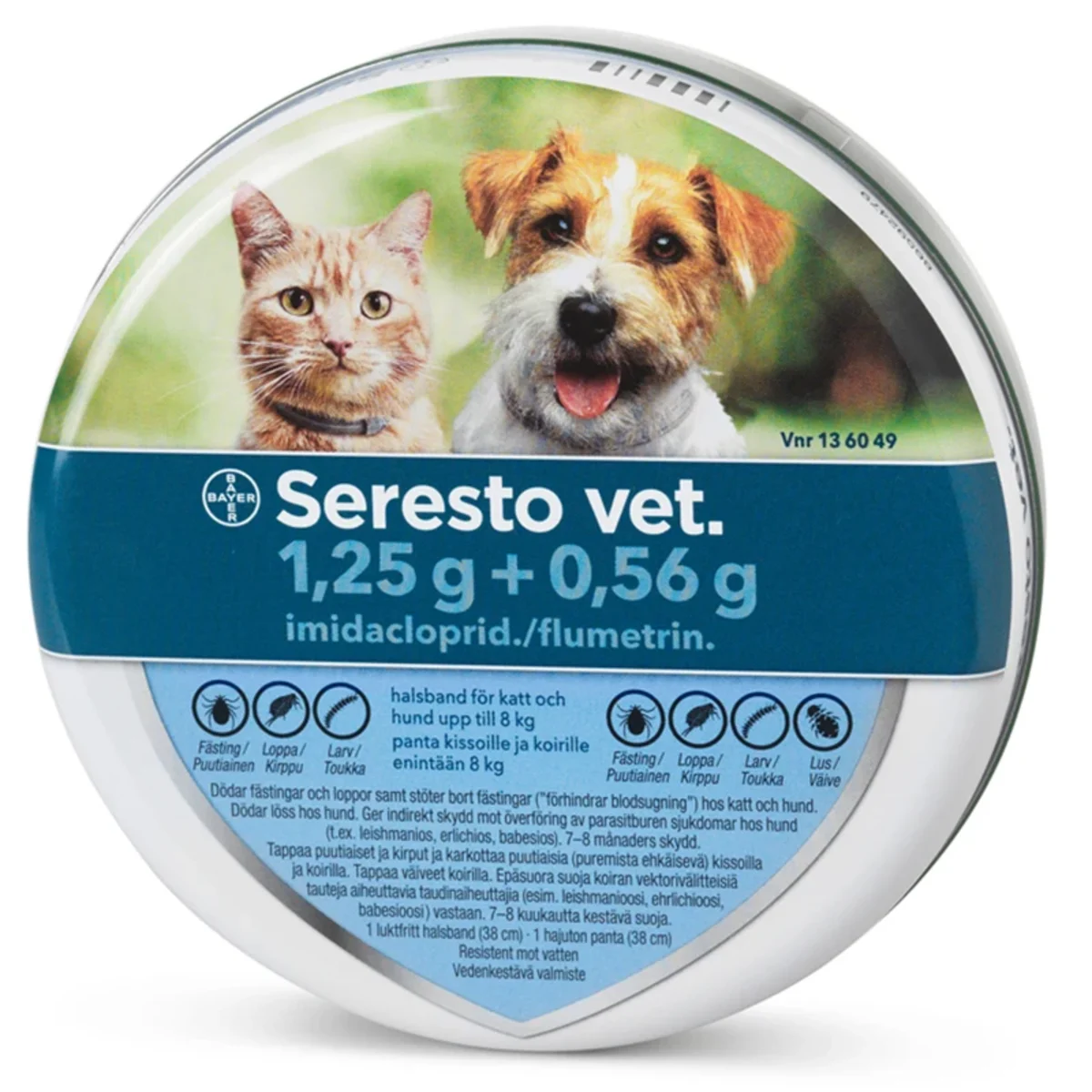 Seresto vet. halsband för katt upp till 8 kg