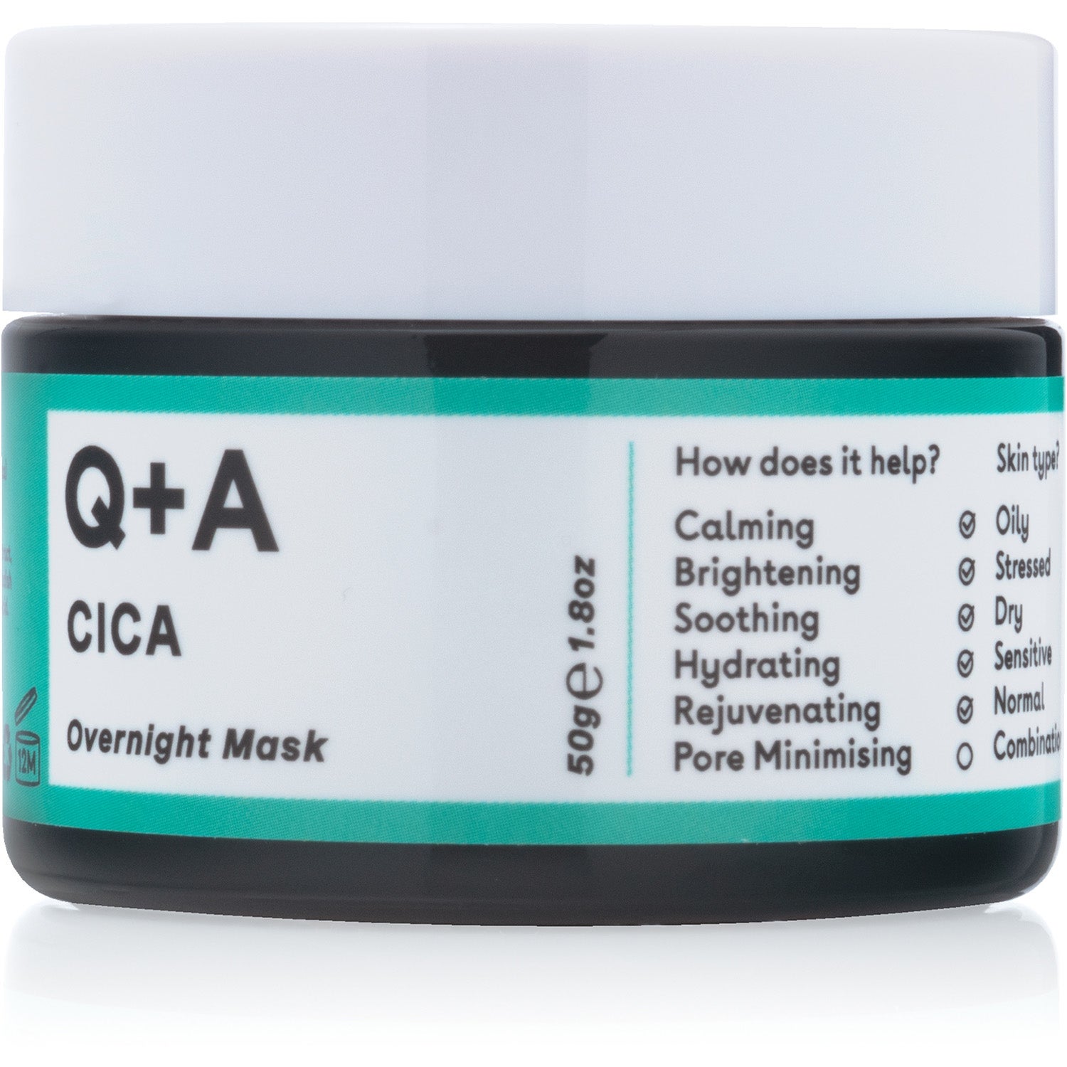 Q+A Cica Calming Overnight Face Mask 50 g