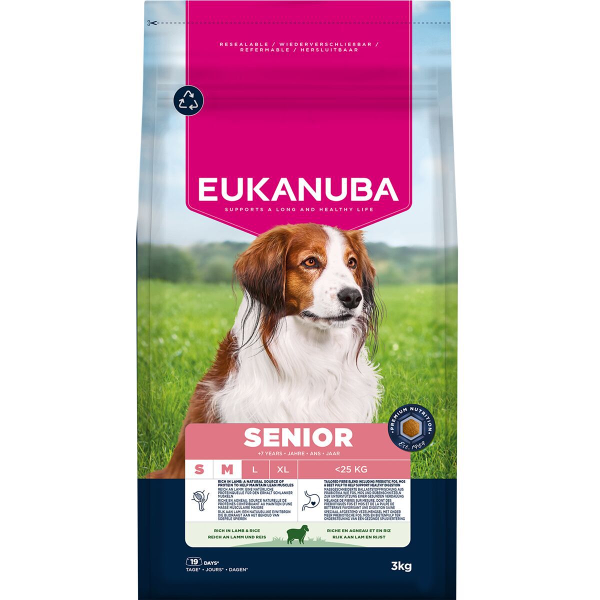 Eukanuba Senior Small & Medium Lamb & Rice 3 kg