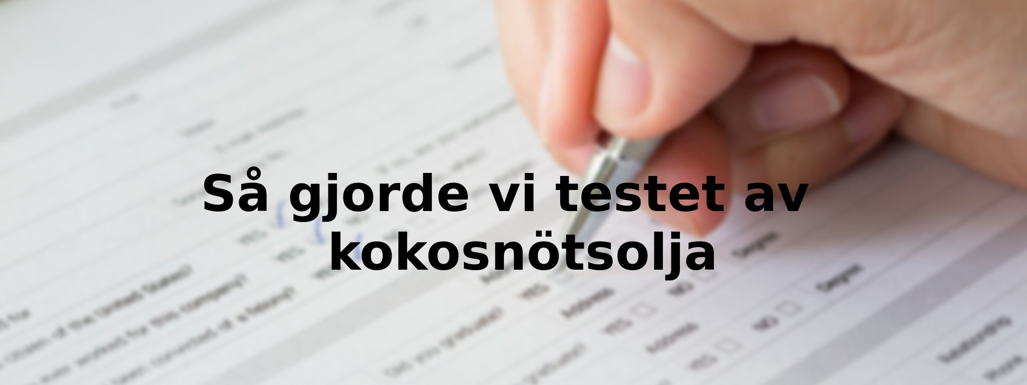 Så testade vi kre-alkalin