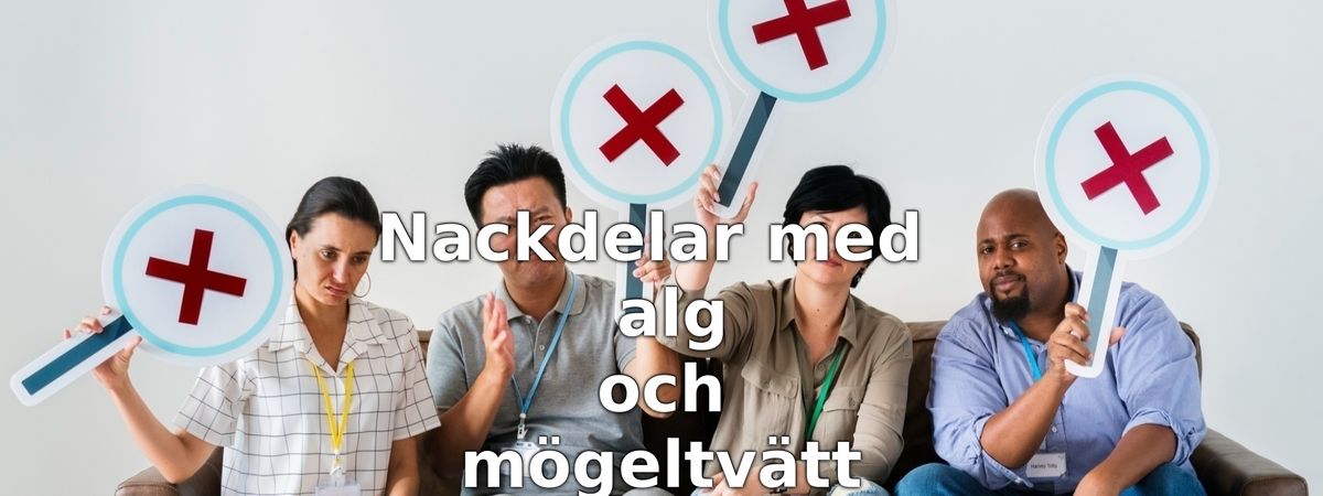 Nackdelar med alg- och mögeltvätt