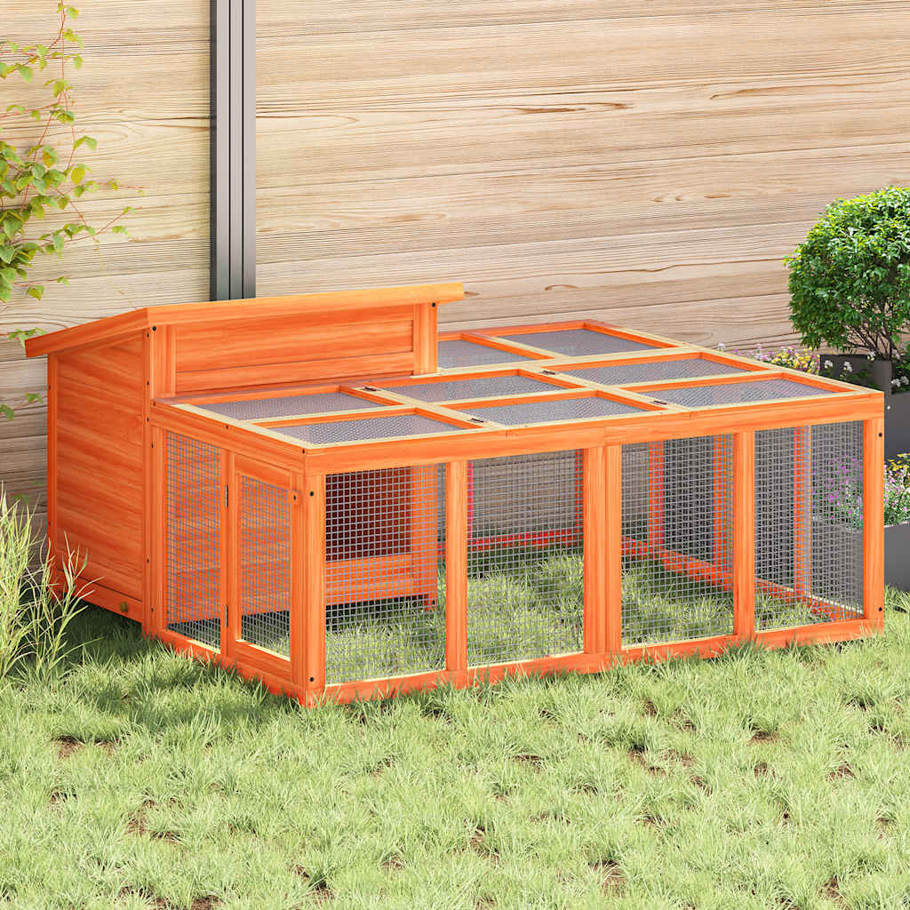 vidaXL Kaninbur 144 × 123 cm