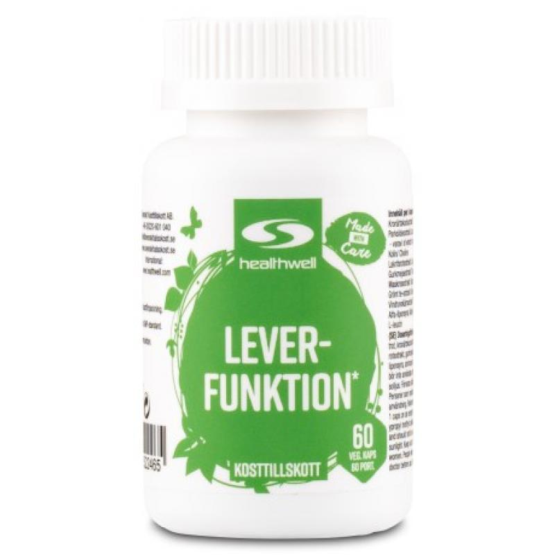 Healthwell Leverfunktion 60 kapslar