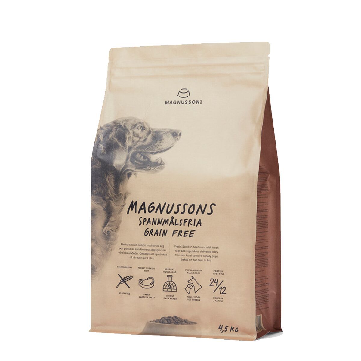 Magnussons Spannmålsfria Hundfoder 4,5 kg