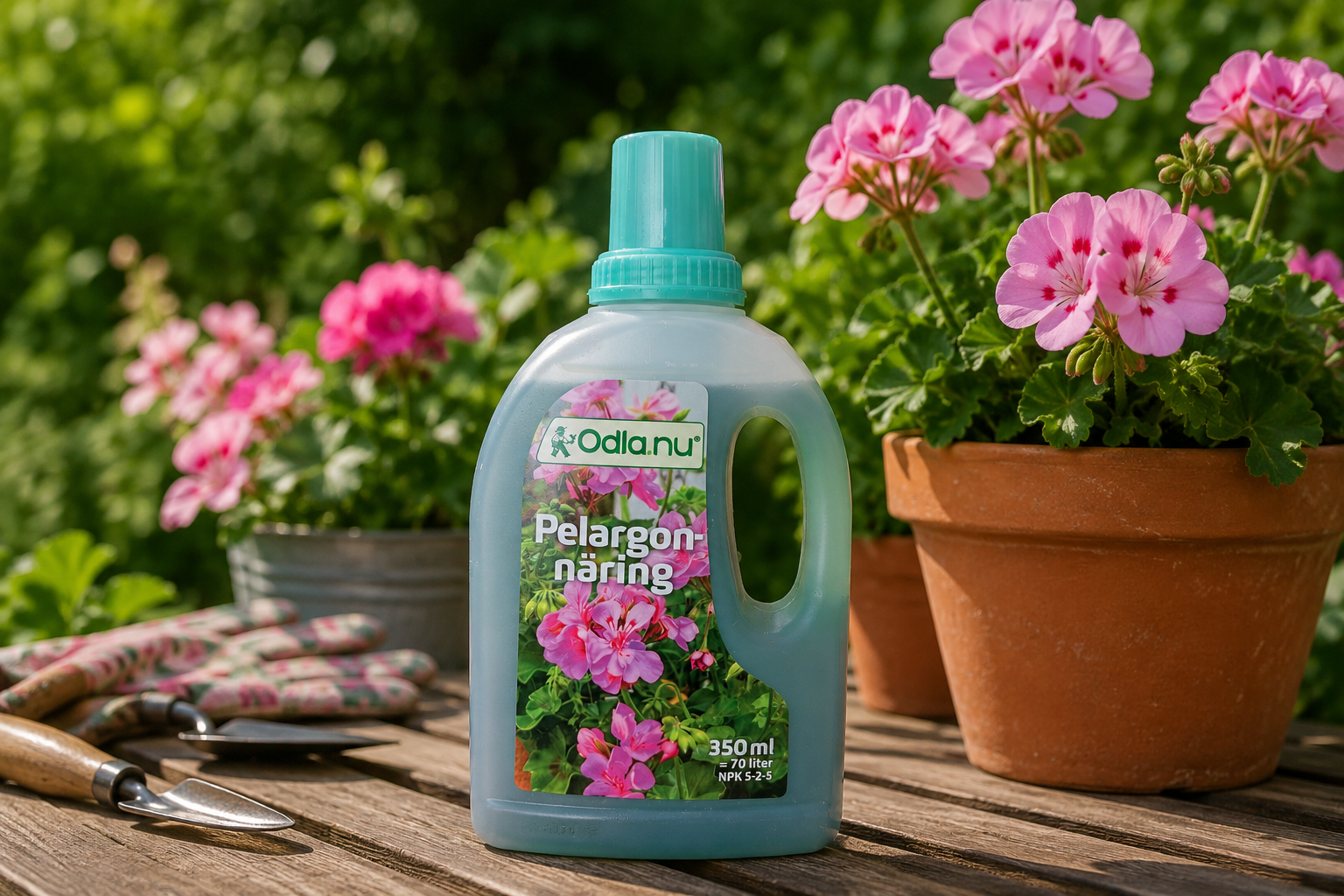 Pelargonnäring NPK 5-2-5 350 ml