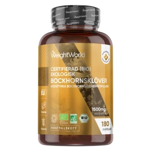 WeightWorld Ekologisk Bockhornsklöver 1500 mg, 180 kapslar
