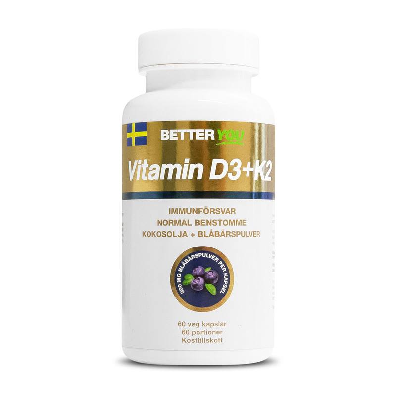 Better You Vitamin D3 + K2 60 kapslar