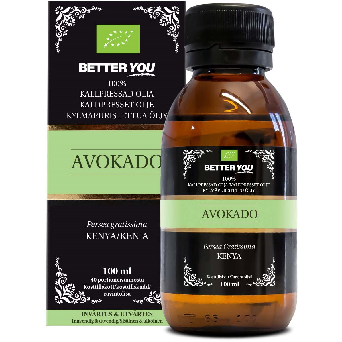 Better You Avokadoolja EKO kallpressad 100 ml