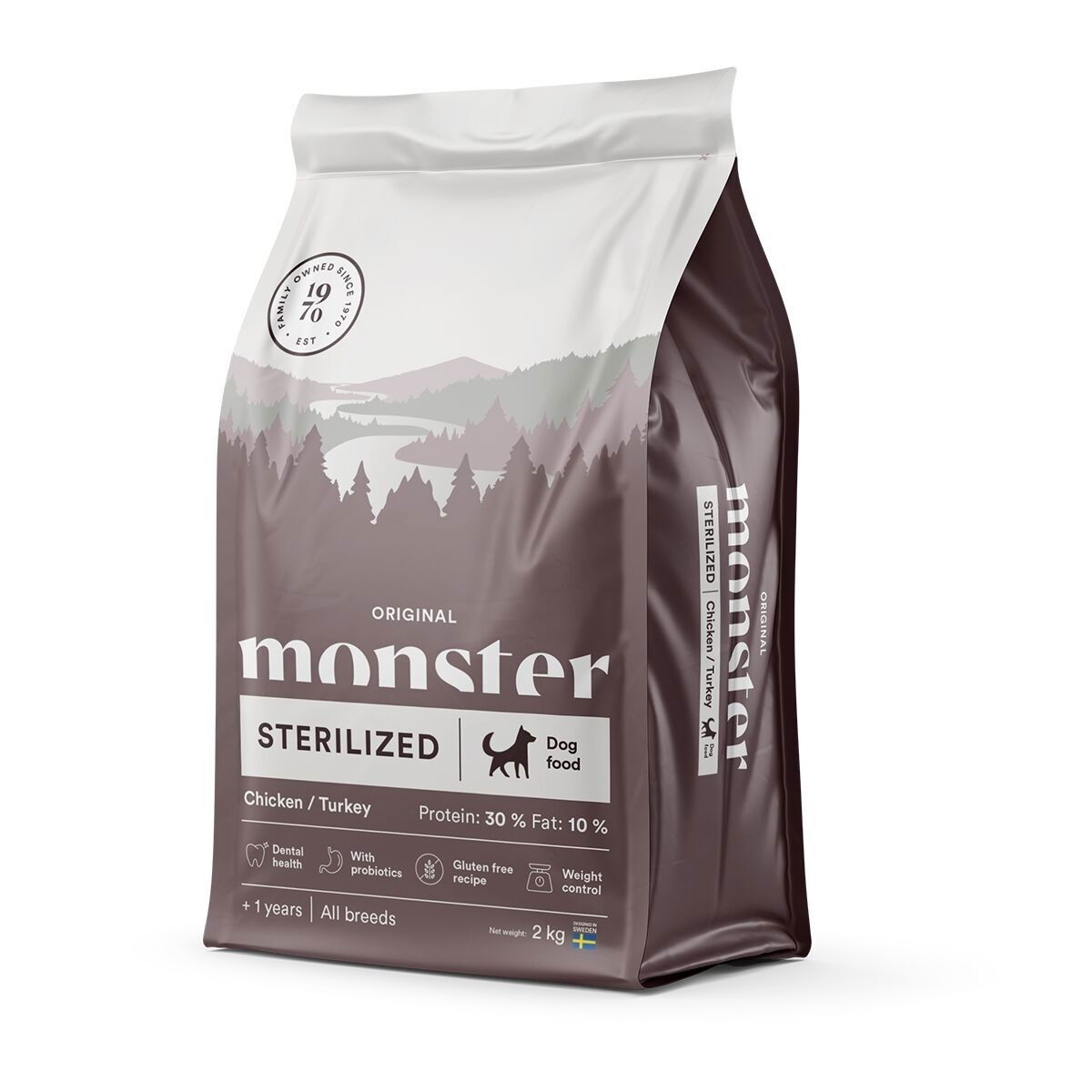 Monster Dog Original Sterilized Chicken & Turkey 2 kg
