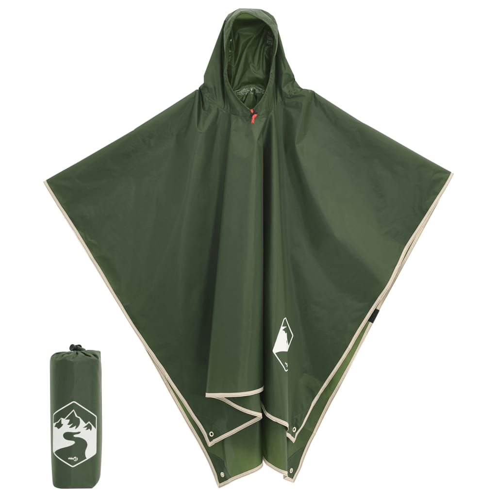 vidaXL Regnponcho med huva 2-i-1, 223 x 145 cm