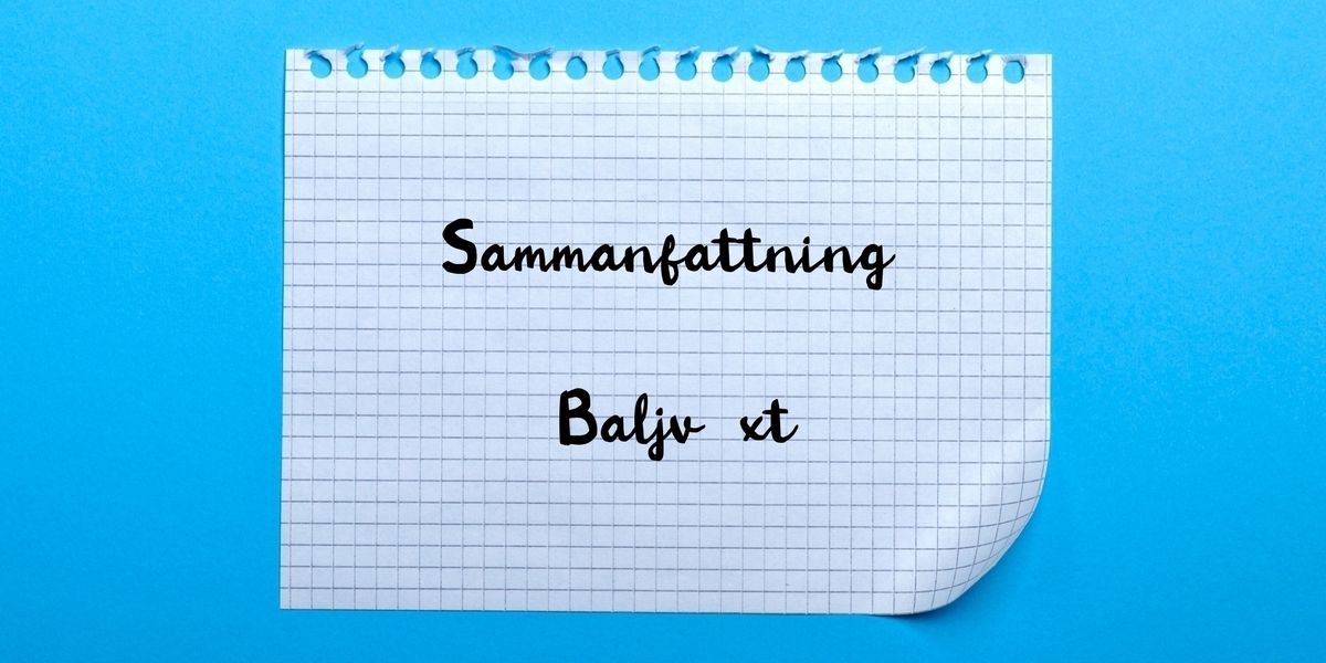 Sammanfattning