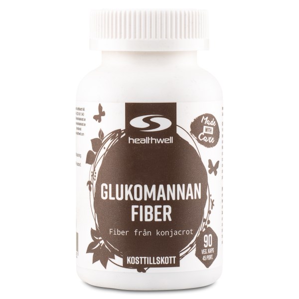Healthwell Glukomannan Fiber 90 kapslar