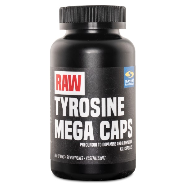 RAW Tyrosine Mega Caps, 90 kapslar
