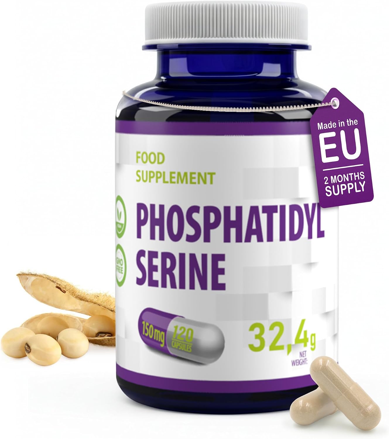 Hepatica Fosfatidylserin 150 mg, 120 kapslar
