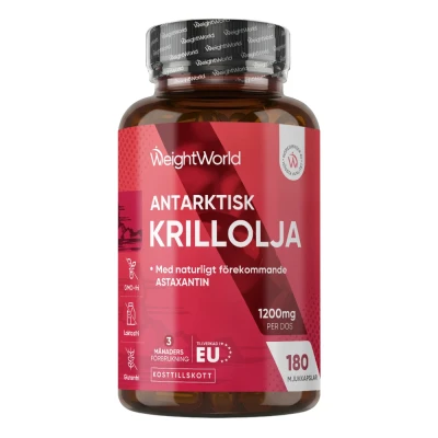 WeightWorld Krillolja 1 200 mg (180 kapslar)