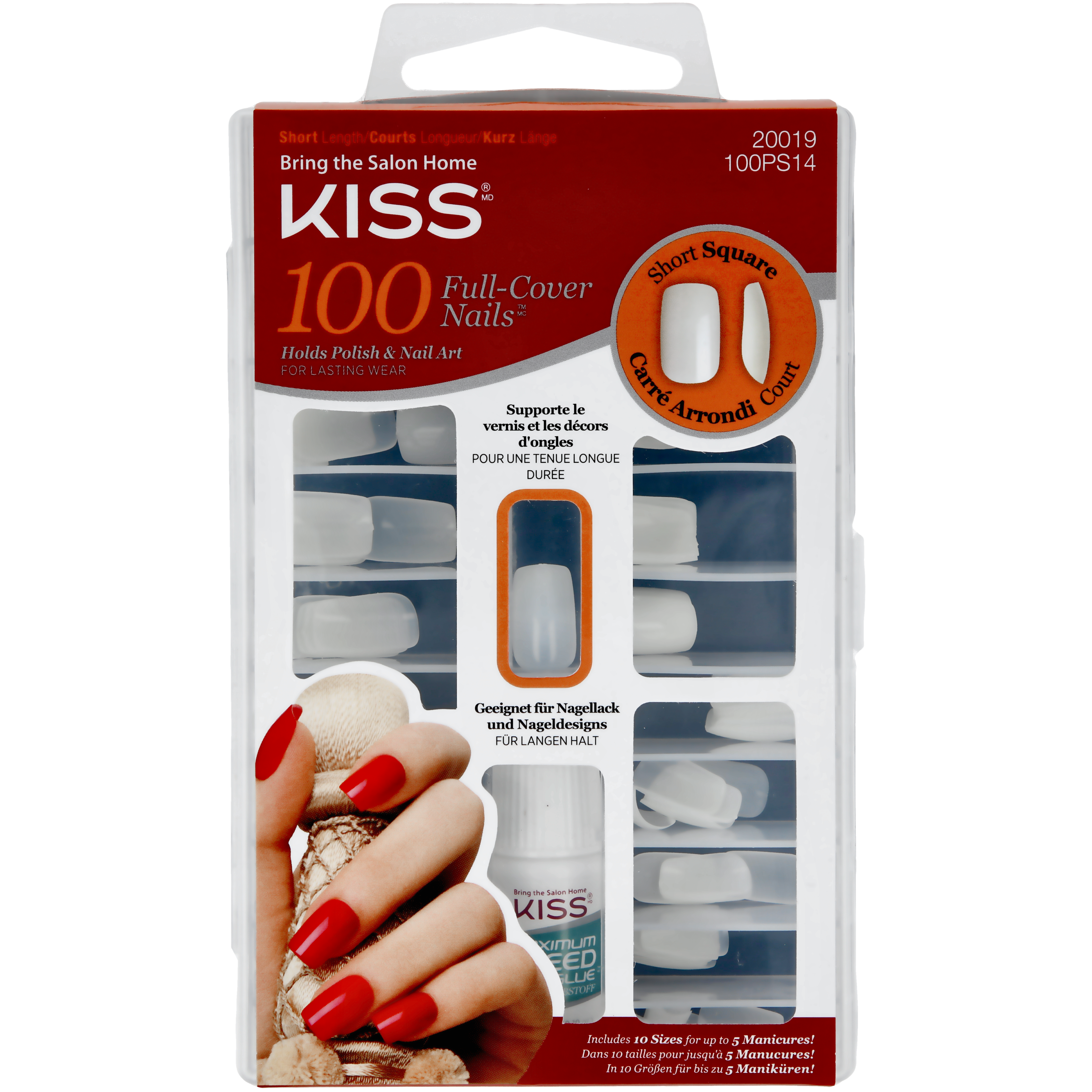 Kiss Full Cover Nails Short Square